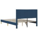 vidaXL Rám postele s čelnou doskou Modrá 120 x 190 cm látka – Obrázok 6