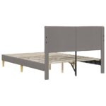 vidaXL Rám postele s čelnou doskou Sivohnedá 160 x 200 cm látka – Obrázok 6