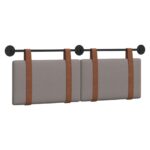 vidaXL Závesná Čelá Nástenný Sivohnedá 140 x 40 cm Kompozitné drevo – Obrázok 2