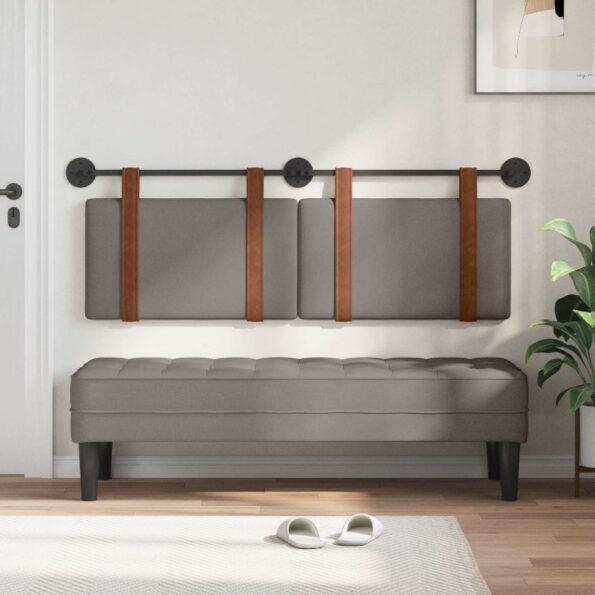 vidaXL Závesná Čelá Nástenný Sivohnedá 140 x 40 cm Kompozitné drevo – Obrázok 3