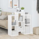 vidaXL Servírovacia skriňa Biela 90 x 30 x 90 cm – Obrázok 4