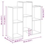 vidaXL Servírovacia skriňa Biela 90 x 30 x 90 cm – Obrázok 8