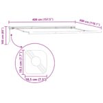 vidaXL | Zatemniteľná markíza | Sivá 400 × 300 cm Polyester a hliník – Obrázok 10