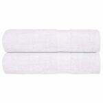 vidaXL Osušky FROGN 2 ks biele 100x150 cm 360 g/m²