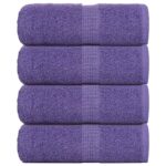 vidaXL Utierky na umývanie FROGN 4 ks fialové 30x30 cm 360 g/m²