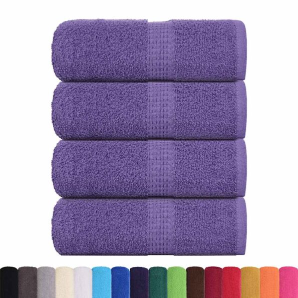 vidaXL Utierky na umývanie FROGN 4 ks fialové 30x30 cm 360 g/m² – Obrázok 2