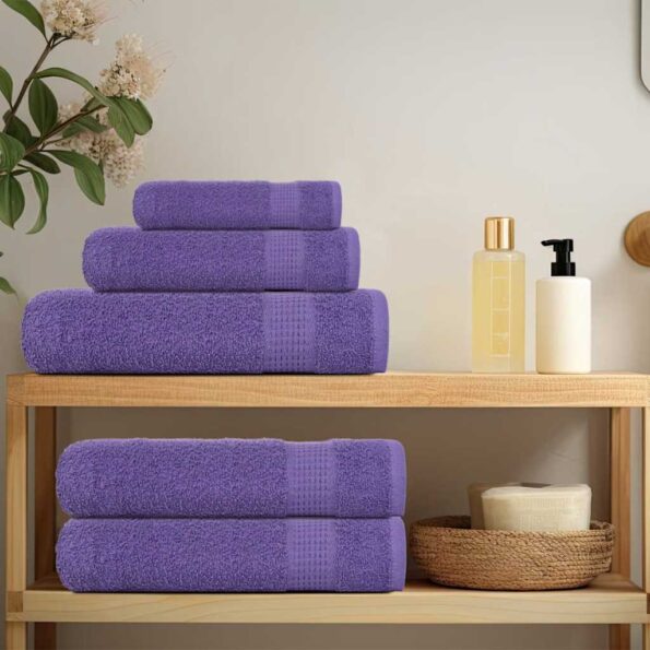 vidaXL Utierky na umývanie FROGN 4 ks fialové 30x30 cm 360 g/m² – Obrázok 3