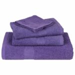 vidaXL Utierky na umývanie FROGN 4 ks fialové 30x30 cm 360 g/m² – Obrázok 4