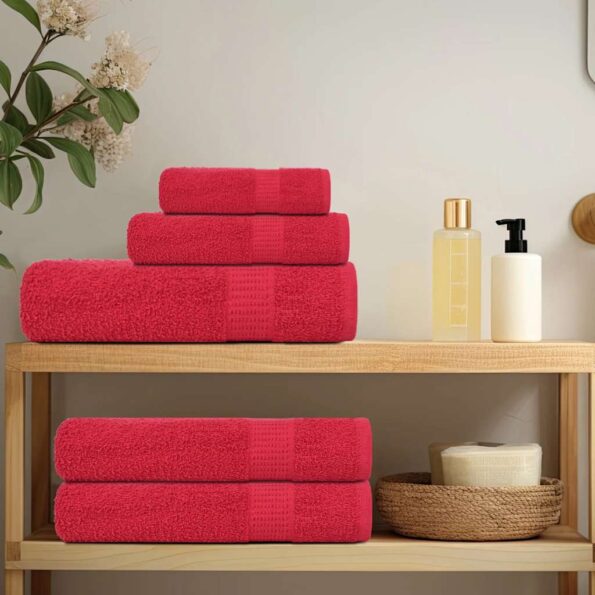 vidaXL Uteráky pre hostí FROGN 10 ks červené 30x50 cm 360 g/m² – Obrázok 3