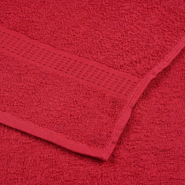 vidaXL Uteráky pre hostí FROGN 10 ks červené 30x50 cm 360 g/m² – Obrázok 6
