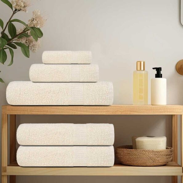 vidaXL Utierky na umývanie FROGN 2 ks krémové 30x30 cm 360 g/m² – Obrázok 3