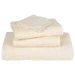 vidaXL Utierky na umývanie FROGN 2 ks krémové 30x30 cm 360 g/m² – Obrázok 4