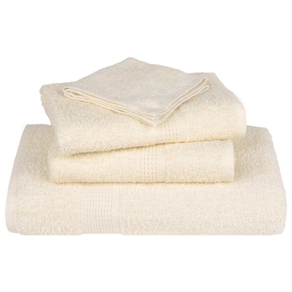 vidaXL Utierky na umývanie FROGN 2 ks krémové 30x30 cm 360 g/m² – Obrázok 4
