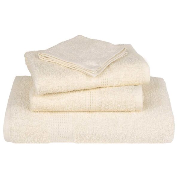 vidaXL Uteráky pre hostí FROGN 10 ks krémové 30x50 cm 360 g/m² – Obrázok 4