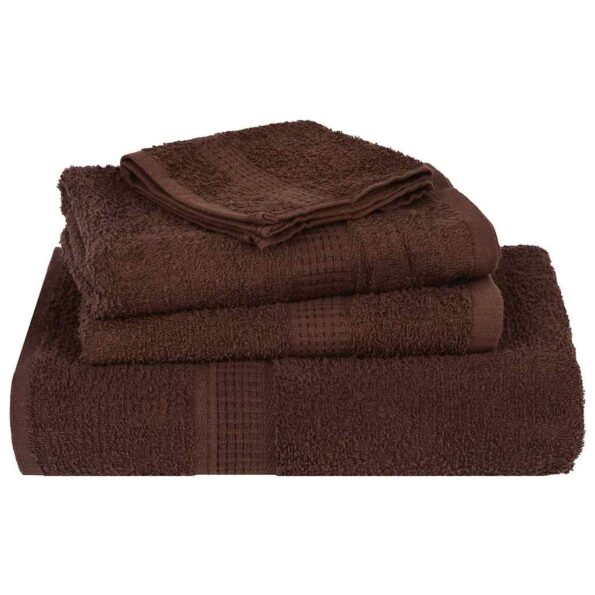 vidaXL 8-dielna sada uterákov FROGN hnedá 360 g/m² – Obrázok 4