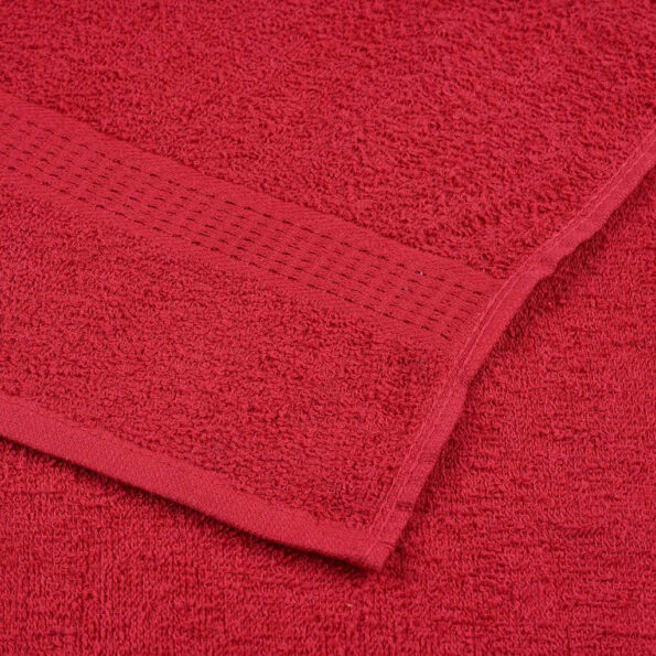 vidaXL 8-dielna sada uterákov FROGN červená 360 g/m² – Obrázok 6