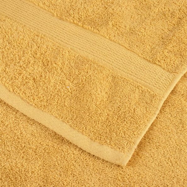 vidaXL Prémiové umývacie utierky SOLUND 10 ks zlaté 30x30 cm 600 g/m² – Obrázok 5