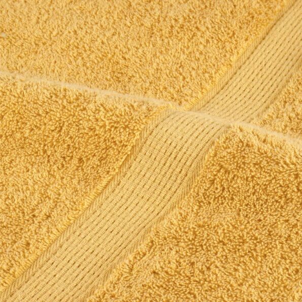 vidaXL Prémiové umývacie utierky SOLUND 10 ks zlaté 30x30 cm 600 g/m² – Obrázok 6