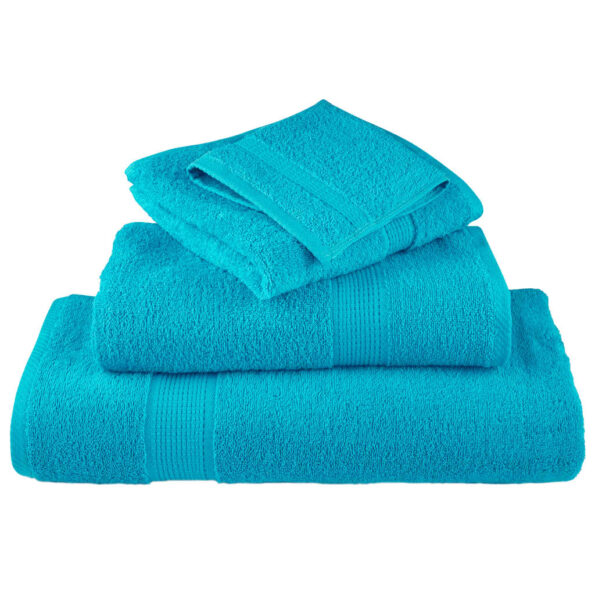 vidaXL Prémiové umývacie utierky SOLUND 10 ks tyrkysové 30x30 cm 600 g/m² – Obrázok 4