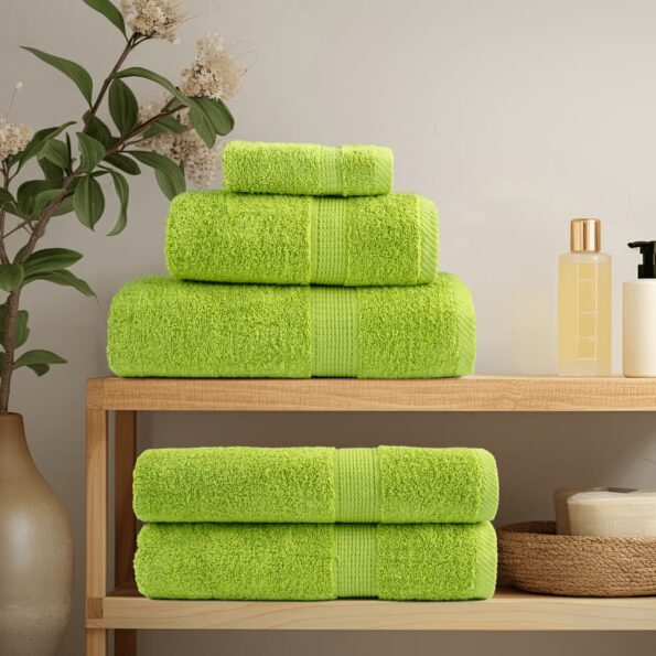 vidaXL Prémiové umývacie utierky SOLUND 4 ks jablkovo zelené 30x30 cm 600 g/m² – Obrázok 3