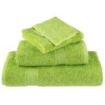 vidaXL Prémiové umývacie utierky SOLUND 4 ks jablkovo zelené 30x30 cm 600 g/m² – Obrázok 4