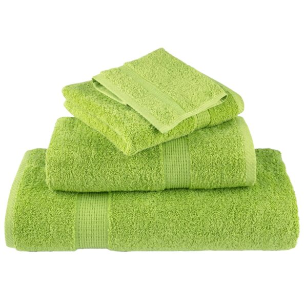 vidaXL Prémiové umývacie utierky SOLUND 4 ks jablkovo zelené 30x30 cm 600 g/m² – Obrázok 4