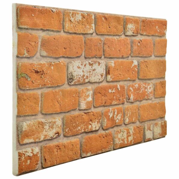 vidaXL Nástenné panely 10 pcs Tehla 100 x 50 cm EPS pena – Obrázok 3