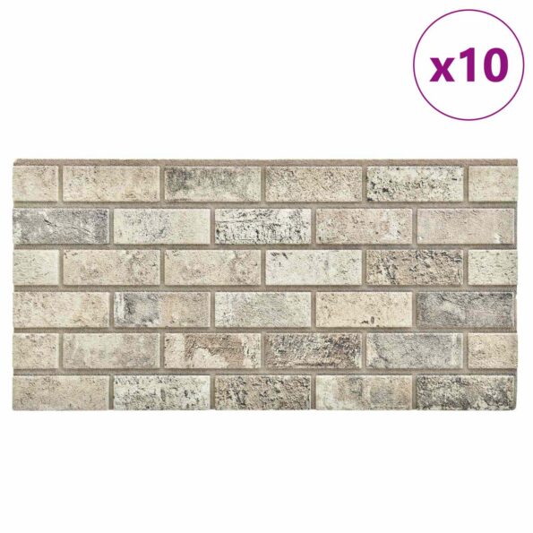 vidaXL Nástenné panely 10 pcs Piesková 100 x 50 cm EPS pena – Obrázok 2