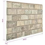 vidaXL Nástenné panely 10 pcs Piesková 100 x 50 cm EPS pena – Obrázok 6