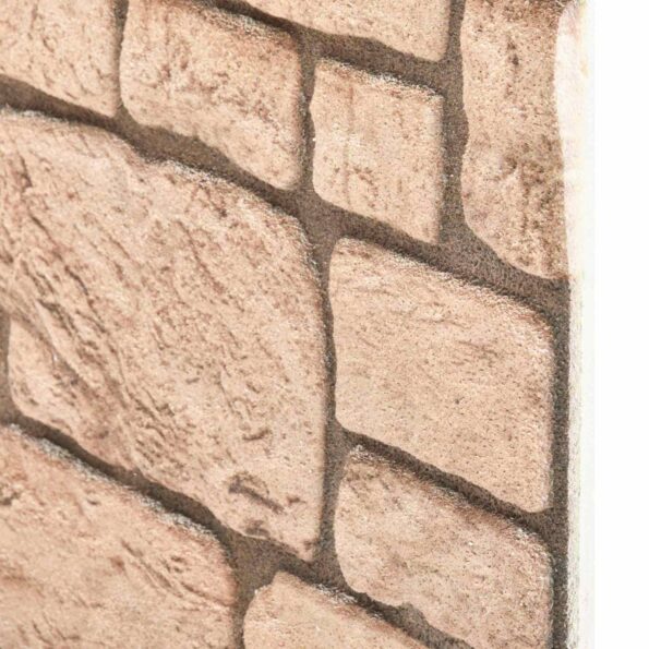 vidaXL Nástenné panely 10 pcs Béžová 100 x 50 cm EPS pena – Obrázok 4