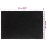 vidaXL Rohožka pred dvere čierna 40x60 cm prešívané kokosové vlákno – Obrázok 4