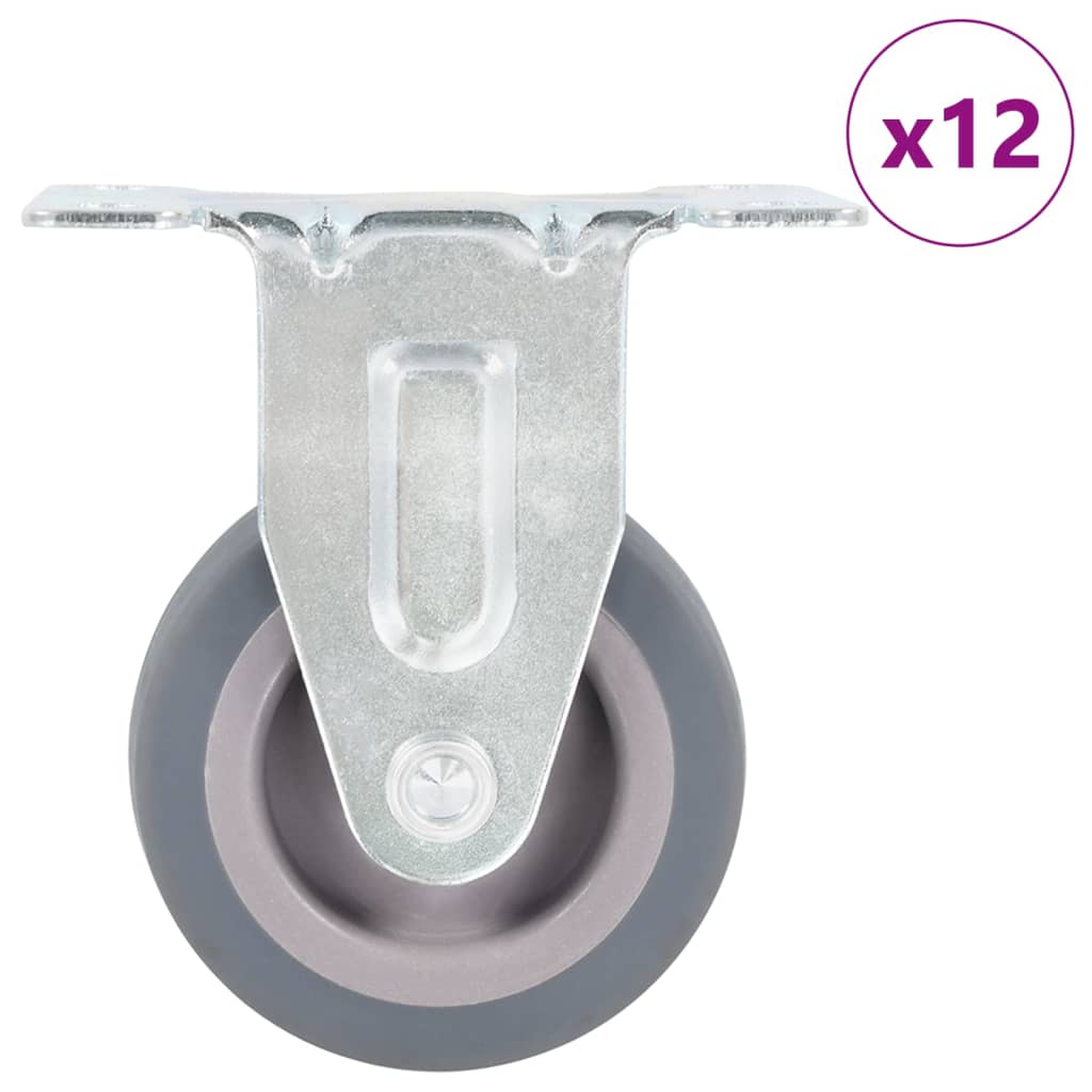 277812_1.jpg vidaXL 12 ks pevných koliesok 50 mm – Obrázok 1