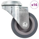 vidaXL 16 ks otočných koliesok s otvorom pre skrutky 50 mm