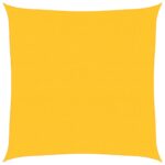 vidaXL Slnečná plachta 160 g/m² štvorcová žltá 6x6 m HDPE – Obrázok 2