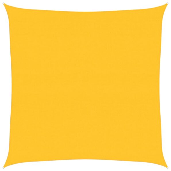 vidaXL Slnečná plachta 160 g/m² štvorcová žltá 6x6 m HDPE – Obrázok 2