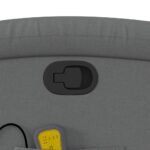 vidaXL Masážne kreslo s polohovacím mechanizmom, tmavosivá látka – Obrázok 10