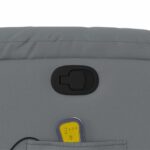 vidaXL Masážne kreslo s polohovacím mechanizmom, sivé, umelá koža – Obrázok 10