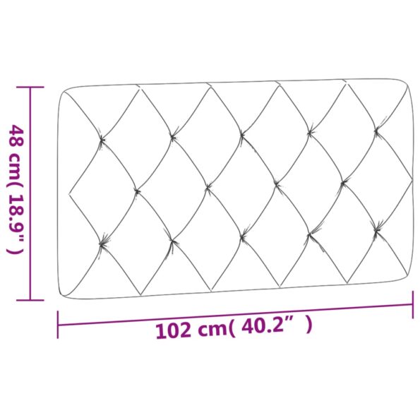 vidaXL Vankúš na čelo postele, tmavosivý, 100 cm, zamatový – Obrázok 10