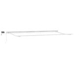 vidaXL Manuálne zaťahovacia markíza s LED diódami, antracitová a biela, 600x300 cm – Obrázok 5