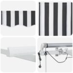 vidaXL Automatická zaťahovacia markíza s LED diódami, antracitová a biela, 600x300 cm – Obrázok 11
