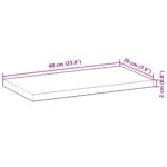 vidaXL Plávajúce police 4 ks 60x20x2 cm neošetrené masívne drevo akácia – Obrázok 9