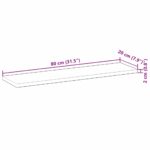 vidaXL Plávajúca polica 80x20x2 cm neošetrené masívne drevo akácia – Obrázok 8