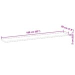 vidaXL Plávajúce police 4 ks 160x20x2 cm neošetrené masívne drevo akácia – Obrázok 9