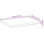 vidaXL Plávajúce police 4 ks 40x30x2 cm neošetrené masívne drevo akácia – Obrázok 9