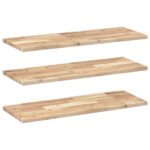 vidaXL Plávajúce police 3 ks 100x30x2 cm neošetrené masívne drevo akácia – Obrázok 2