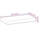 vidaXL Plávajúce police 3 ks 40x20x4 cm neošetrené masívne drevo akácia – Obrázok 9