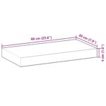 vidaXL Plávajúce police 3 ks 60x20x4 cm neošetrené masívne drevo akácia – Obrázok 9