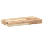 vidaXL Plávajúce police 4 ks 60x20x4 cm neošetrené masívne drevo akácia – Obrázok 3