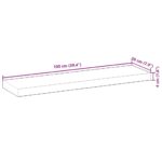 vidaXL Plávajúca polica 100x20x4 cm neošetrené masívne drevo akácia – Obrázok 8