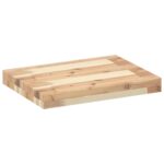 vidaXL Plávajúce police 4 ks 60x30x4 cm neošetrené masívne drevo akácia – Obrázok 3